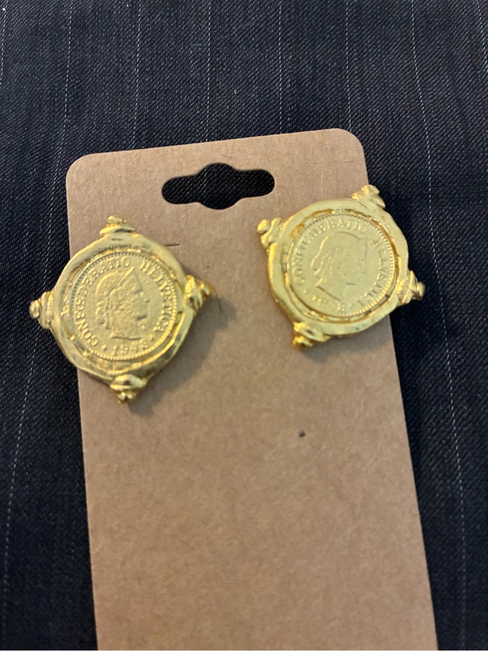 Susan Shaw Roman Coin Earrings